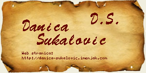 Danica Šukalović vizit kartica